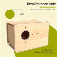Maison pour animaux de compagnie en bois naturel à 2 niveaux, imperméable, multifonctionnelle, hamac, design ventilé creux, coussin doux amovible, meubles pour chiens
