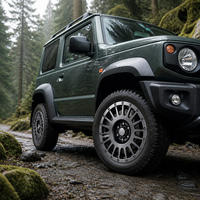 Jantes tout-terrain forgées monobloc 6061-T6 à rayons multiples, jantes en alliage concaves profondes avec simulation de beadlock pour pick-up 4x4 et SUV