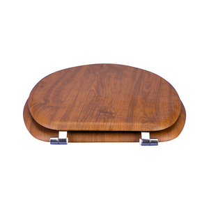 Abattant de toilettes en bois de style européen, design populaire, avec fermeture douce, dégagement rapide et charnières en acier inoxydable - Product Image 4