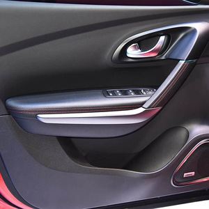 Couvre-poignée de porte intérieure Renault Kadjar 4 portes, accoudoir en cuir microfibre véritable, boîte de rangement avant - Product Image 3