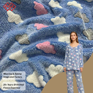 Nouvelle tendance populaire, tissu en flanelle imprimé offset double face 200 g/m², 100 % polyester, doux comme un nuage, pour couvertures et vêtements - Product Image 1