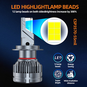 Empaque Personalizado SFIDA <span class=keywords><strong>V11</strong></span> 6000K 12V Faros LED para Automóvil - Ajuste Universal 55W 5500 Lúmenes 2 Años de Garantía H4/H7/9005/9006 Niebla - Product Image 4