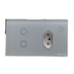 Enchufe inteligente de vidrio templado Tuya Zigbee, 3 conjuntos de interruptores táctiles de luz, compatible con Alexa y Google, hogar inteligente, IP20, Brasil, WiFi - Product Image 2