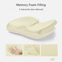 Coussin de siège en forme de papillon Coussin de chaise de bureau ergonomique antidérapant et en mousse à mémoire de forme pour soulager la douleur