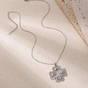 Collar Moderno de Acero Inoxidable 304 Chapado en Oro de 18K, Colgante de Forma Geométrica con Electroplacado al Vacío, Joyería Elegante y a la Moda - Product Image 3