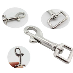 Wholesale <strong>Rigging</strong> <strong>Hardware</strong> Stainless Carabiner 60mm 66mm 73mm Square Eye Swivel Bolt Snap <strong>Hook</strong> - Product Image 6