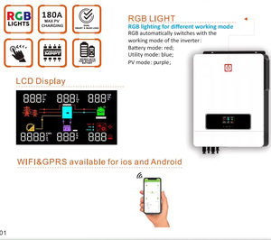 开/关太阳能逆变器混合动力1.5千瓦3KW 4.2kw 6.2kw 8.2kw 10.2kw 11KW纯正弦波逆变器内置MPPT太阳能充电器 - Product Image 5