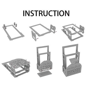 Supporto Organizzatore per Tappetino <span class=keywords><strong>da</strong></span> Preghiera Islamico Durevole, Stand Bianco per Preghiera e Scaffale per Corano, Decorazione Artistica in Metallo - Product Image 4