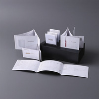 Manuels de produits pliés avec logo personnalisé imprimé en offset professionnel, avec emballage en carton, brochures et catalogues