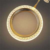 Lampe suspendue LED ronde en acrylique, design multi-têtes Linea, simple, pour cuisine, chambre, salon