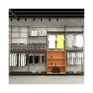 Customized Fashion Retail Shop Decorations Hot Shopping Mall Clothing Shop Display Design For Retail Boutique Store Furniture