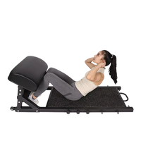Equipo de Fitness plegable Unisex, máquina de plataforma de banco de empuje de cadera con ajustes laterales para una ejecución de ejercicio efectiva