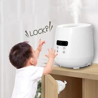 Humidificateur à brume chaude sécurisé avec stérilisation à haute température, électrique, portable, capacité de 2 L, pour hôtel, maison et garage