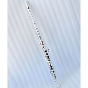 Flûte alto professionnelle de haute qualité, plaquée argent, tonalité G, avec embouchure incurvée - Product Image 1