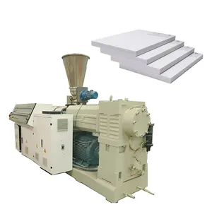 Used Wood Grain pvc Foam Board wpc Composite Decking pvc Foam Board Extrusion Line With Online Lamination