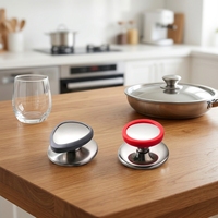 Boutons et couvercles de cuisine en acier inoxydable personnalisés par l'usine Guanrun, écologiques, résistants à la chaleur, antidérapants et durables, adaptés au four
