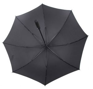 34Inch Men's Classic Straight Black <b>Windproof</b> Fiberglass Frame Business Gift Golf <b>Umbrella</b> With Oem Logo Printing - Product Image 3