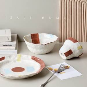 Tazón de Cerámica Artesanal Estilo Japonés, Color Verano Original ISalt, para <span class=keywords><strong>Desayuno</strong></span>, Postre, Ensalada, Sopa, Uso Diario, Regalo - Product Image 3