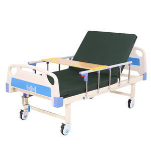 Lit médical manuel Kangluo JJ-098 avec levage du dossier, rehaussement des jambes et ouverture pour commode – Lit d'hôpital - Product Image 1