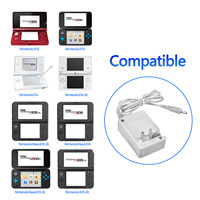 Adaptateur secteur pour 3DS, alimentation à charge rapide avec support de charge, noir ABS, pour voyage