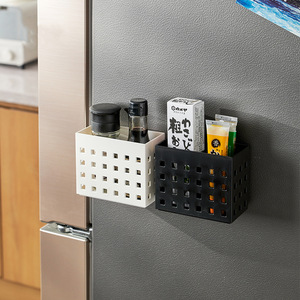 Estante magnético para refrigerador de 2 niveles, cesta de almacenamiento para organizar utensilios de cocina - Product Image 3