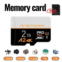 Kartu TF SD 2TB 1TB 512GB Kelas 3 Kecepatan Tinggi Kapasitas Besar untuk PC/Ponsel/Mac/Kamera Baru