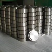 Discos redondos de alta pureza para pulverización de titanio, 99.9%, excelente