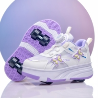 L'usine vend de nouveaux patins à roulettes professionnels à quatre roues pour enfants, confortables et respirants, pour garçons et filles.