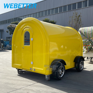 Petite remorque mobile de restauration rapide de cuisine de rue Pizza Burger Food Truck Mini chariot de restauration en fibre de verre avec roues pour restaurant - Product Image 6