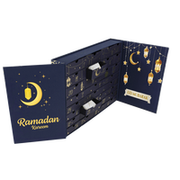 Calendrier de l'Avent Luxe Boîte Cadeau Mystère Surprise Cosmétiques Maquillage Musulman Calendrier de l'Avent Ramadan 30 Jours