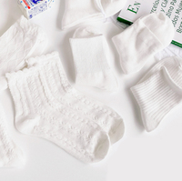 Chaussettes courtes en dentelle blanche à motif tricoté pour femme, en pur coton absorbant la transpiration, style japonais JK, pour usage quotidien