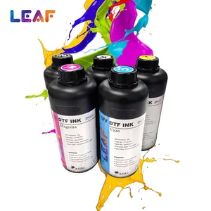 LEAF Good Adhesion Fast Curing LED Curable UV Ink UV Flatbed LED Printer Printing Ink CMYKW For Eps Printhead