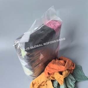 Trapos de Limpieza de Algodón de Colores Variados, Trapos de Felpa de Algodón, Trapos de Algodón Tipo Sudadera, 25 kg de Trapos Industriales de Algodón para Limpieza - Product Image 1