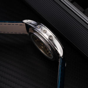 Reloj Mecánico Automático de Lujo para Hombre, Correa de Cuero y Acero Inoxidable de 20 mm, Cristal de Zafiro, Estilo Ejecutivo, Resistente al Agua - Product Image 5