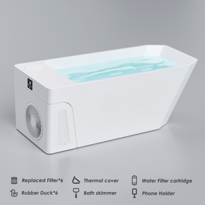 Iceglax 1hp Unité combinée baignoire et refroidisseur en acrylique pour bain froid, contrôlée par Wi-Fi local - Product Image 6