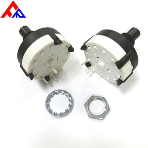 Interrupteur rotatif multiposition haute puissance 26 mm à axe isolé en métal et plastique, 1, 2, 3 ou 4 pôles, pour appareils électroménagers - Product Image 3