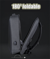 Offre Spéciale grande capacité Oxford sac à dos pour ordinateur portable plusieurs poches école de commerce sac à dos étanche géométrique fermeture à glissière PU