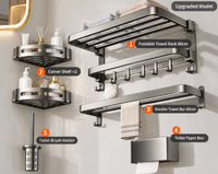 Porte-serviettes intelligent sur mesure en acier inoxydable SUS304 poli, rail chauffant électrique, support CAD, pour salle de bain haut de gamme