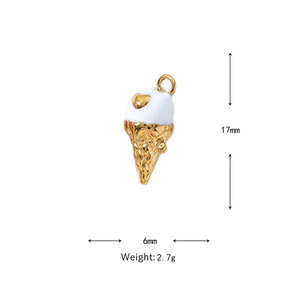 <span class=keywords><strong>INSHot</strong></span> Colgante de Acero Inoxidable FASCM-53 con Diseño de Caramelo de Dopamina, Helado y Donut, Abalorios de Diseño Moderno para Collar, Pendientes y Regalo de Fiesta - Product Image 4