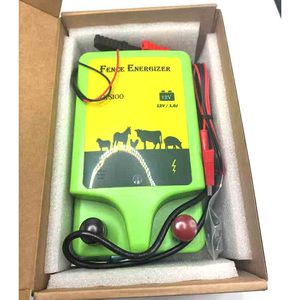 JIATAI Ensemble électrificateur de clôture électrique 1J étanche vente en gros Distance de travail 10km avec alimentation par batterie Clôture verte pour animaux - Product Image 2