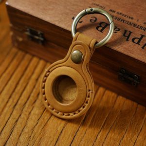 Cá Nhân Tùy Chỉnh Bảo Vệ Chủ Chống Mất Báo Động Móc Chìa Khóa Da Laserable Da Chính Hãng Keychain Chủ Cho Không Khí Tag - Product Image 3