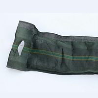 Sacs en toile tissée HDPE avec cordon de serrage 35x66cm verts pour protection d'ensilage, sacs à gravier, service de découpe disponible