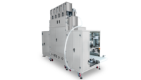 Machine d'emballage industrielle automatique haute productivité pour capsules de lessive avec peseuse multi-têtes pour une mesure précise