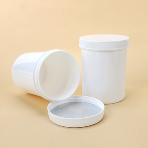 White PET Cylinder Plastic <b>Bottle</b> with Screw Cap for Cosmetic Use 250ML - Product Image 6