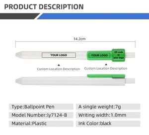 Wholesale Ballpoint Pen Custom Designs Accepted 1.0mm Plastic <b>Office</b> <b>Supplies</b> - Product Image 2