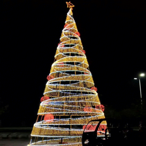 Sapin de Noël géant commercial personnalisé avec lumières LED pour la décoration des centres commerciaux pendant les fêtes - Product Image 1