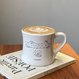 Mug à café en céramique personnalisé, mug rétro en céramique de style diner avec logo - Product Image 4