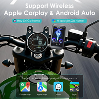Écran intelligent portable pour moto de 3,6 pouces, IP66, sans fil, Apple CarPlay, Android Auto, batterie 3000 mAh, commande vocale