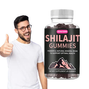Biologische Himalaya Shilajit Gummies Ashwagandha Fulvinezuur voor geheugen, slaapondersteuning, antioxidant en immuunondersteuning, kruidensupplement - Product Image 1