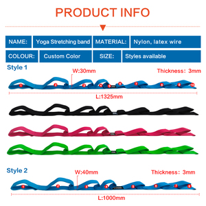 Sangle de Yoga Multi-Boucles en Tissu pour l'Entraînement de la Flexibilité, Idéale pour le Pilates, la Danse, la Maison et la Salle de Sport - Product Image 5